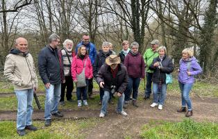 Beginn der Wanderung Traumschleife Ensdorf Wanderung Traumschleife Ensdorf am 10.03.2024